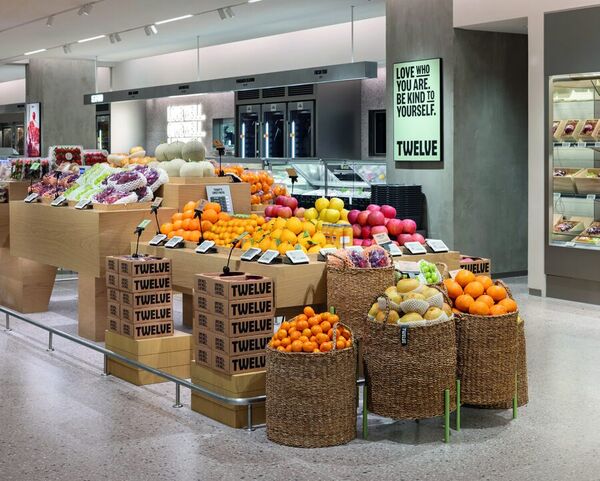 Fruit in woven baskets at Twelve, House of Shinsegae Cheongdam