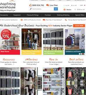 Shopfitting Warehouse by Drakes Display Ltd